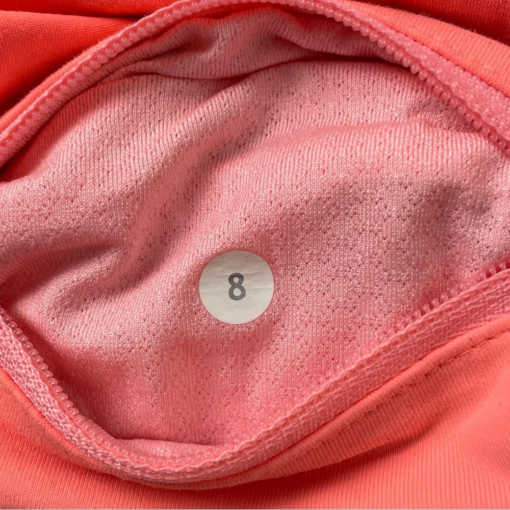 Lululemon Women’s Pace Setter Run Skort Pink White Gingham Size 8 - Picture 6 of 7